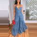 Women's Clothing New Sweet Sexy V Neck Suspender Backless Jumpsuit_ecoleips.com