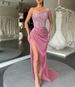 Women's Clothing Green Sequin Fairy Long Sleeveless Fashion One Piece Temperament Mid Length Evening Dress_ecoleips.com
