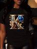 Printed T-shirts, Short-sleeved Round Neck Casual Tops, Spring And Summer Women's Clothing_ecoleips.com