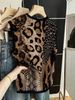 Women's Clothing Retro Round Neck Vest Spring New Wild Leopard Print Loose Sleeveless Knitted Sweater Unique Fashion_ecoleips.com