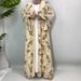Modest Abaya Dress/Muslim Dress Women Fashion Double Layer Chiffon Printed Cardigan Women's Muslim Clothing_ecoleips.com