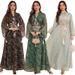 Elegant Embroidered Jalabiya Dress – Modest Muslim Evening Gown With Beaded Details For Banquets & Home Wear_ecoleips.com