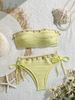Women's Clothing New Sexy Solid Color Tube Top Shell Ladies Beach Vacation Swimsuit Bikini_ecoleips.com