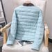 K New Lightweight Cotton Padded Jacket For Women, Short Inner Lining, Cotton Coat With Round Neck, Can Be Worn As A Vest. O Inner Garment_ecoleips.com