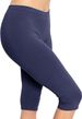 Women's Knee-Length Yoga Leggings – High-Waisted Tummy Control Capris With Butt-Lifting Fit (Plus Size Available)_ecoleips.com