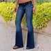 High Waisted Retro Workwear Denim Flared Pants For Women Trendy Slim Fit Long Jeans Spring/Autumn_ecoleips.com