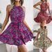 Ins Style Real Shot Spri Summer Casual Ruffled Large Hem Floral Vacation Dress Independent Cross-Border Women's_ecoleips.com