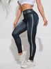 Women's Clothing Denim Yoga Class Peach Hip High Waist Elastic Black Tight Barbie Hip Lift Skinny Pants_ecoleips.com