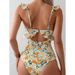 Women's Clothing New Style Printed Tight Fitting One Piece Swimsuit_ecoleips.com
