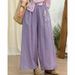 Suitable For All Seasons Artistic Embroidered Ramie Wide-Leg 2025 Summer New Elastic Waist Plus Size Slimming Double-Layer Casual Pants For Women_ecoleips.com