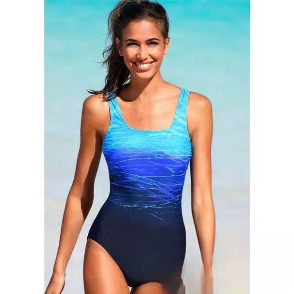 Women’s Clothing women's sexy backless one piece swimsuit plus size swimsuit gradient print swimsuit_ecoleips.com