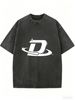 Retro Washed Loose Fit T-Shirt, Fashion Casual Short Sleeve Tee For Travel, Weekend Outings And Everyday Style_ecoleips.com
