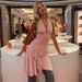 European American Women's Fashion 2025 Summer New Arrival: Stylish And Sexy Deep V Backless Waist-Cinching Sleeveless_ecoleips.com