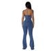 Women's Clothing Women's Fashion Casual Sexy Tube Top Backless Adjustable Drawstring Denim Jumpsuit_ecoleips.com