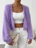 Women's Clothing Autumn And Winter New Loose Versatile Plush Short Knitted Cardigan Small Jacket_ecoleips.com