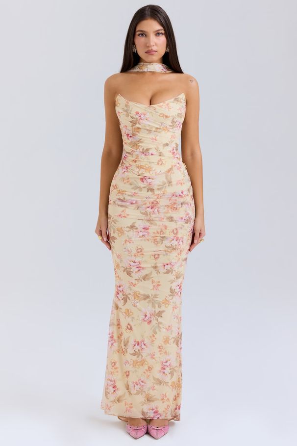 Women's Clothing Blue Strapless Crop Top And High Waisted Pencil Skirt Two Piece Set European And American Style_ecoleips.com