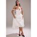 Elegant White Lace Camisole Dress With Floral Embroidery - French Style Midi Dress For Women, Summer Fashion, Slim Fit, V-Neck, Backless Design_ecoleips.com