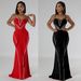 Women's Clothing Sexy Hot Diamond Mesh See Through Stitching Lace Hip Wrapped Elastic Suspender Dress_ecoleips.com