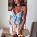 cross-border European American Style Sweet And Elegant Commuter Lace-up Backless Sexy Camisole Top_ecoleips.com