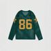Women's round Neck Short Sleeve Knit T-Shirt Hollow out Design Star Print Loose Pullover Sporty Trendy Sweater European American Style 86 Number_ecoleips.com