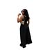 TW883 Women's Wide Leg Chiffon Jumpsuit High Waisted with Suspenders Summer Casual Loose Fitting Solid Color Romper_ecoleips.com