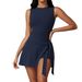 Women's Clothing Tight Sports Dress Slim Straps Leisure Fitness Beautiful Back Yoga Tennis Skirt_ecoleips.com