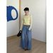 ICC Early Spring New Model, High-end Large Silhouette A-line Slimming Women's Wide-leg Jeans, Model 1759_ecoleips.com