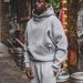 Women's Personalized CD Print Design Sweatshirt Pullover Hoodie with Sweatpants Street Trend Wholesale Suit_ecoleips.com