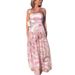 Women's Clothing Women's Strapless Printed Dress Slim Fit Fashionable Sleeveless_ecoleips.com