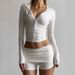 Women's Autumn Hooded Cardigan Top With Pleats Two Piece Set Fashionable Sporty Style New Arrivals_ecoleips.com