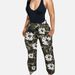 Women's Clothing spring and autumn women's fashion casual camouflage straight military green pants_ecoleips.com