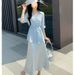 2025 Spring Summer New Style Tummy Control Slimming Tencel Waist Shirt Strap Satin Dress Two-Piece Set For Women_ecoleips.com