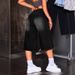 Retro High-Waisted Wide-Leg Denim Capri Pants – Vintage Washed Stretch-Free Jeans For Women (Black & Blue, Sizes 26-31)_ecoleips.com