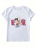 Women's Oversized T-Shirt Cool Sunglasses Bear Cartoon Letter Graphic Casual Loose Short Sleeve Streetwear Top_ecoleips.com