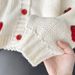 K Versatile Temperament V-neck Knitted Cardigan Fashionable, Gentle, Sweet, Three-dimensional Strawberry Short Sweater Jacket_ecoleips.com