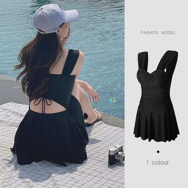 New Women's Conservative Slimming Flattering Swimsuit Ideal For Hot Springs Prevents Wardrobe Malfunctions_ecoleips.com
