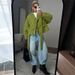 European And American Women's Clothing 2026 Autumn New Fashion Stand Up Collar Tied Waist Short Windbreaker Jacket_ecoleips.com