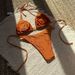 2025 New European And American Style Sexy Nylon Glossy Metal Ring Tie Backless Two-Piece Bikini Swimsuit_ecoleips.com