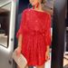 Women's Clothing Round Neck Sequined Lace Up Small Dress_ecoleips.com