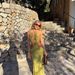 Bohemian Off-Shoulder Beaded Crop Top Maxi Dress With Drawstring Waist, Tropical Vacation Beach Dress For Women_ecoleips.com