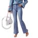 2025 cross border summer new European and American flared jeans fashionable temperament commuting casual long jeans_ecoleips.com