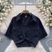 Women's Clothing Lapel Short Sleeved Shirt Summer V Neck Twist Design Shirt_ecoleips.com