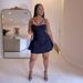 Women's Clothing Waist Stitching Flared Mini Dress_ecoleips.com