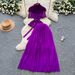 Women's Clothing Two Piece Set Women's Lace Up Waist Tassel Style Top High Waisted Skirt Stylish Clothing For Formal & Casual For Women_ecoleips.com