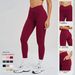 Women's Clothing High Waist Yoga Pants For Women Nude Feel Fitness Sports Running Tights Cross Waist Outdoor_ecoleips.com