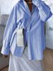 Aria Basics Aria Basics 2025 European American Foreign Trade Women's Striped Long-sleeve Shirt, Stylish And Comfortable Design, Suitable For_ecoleips.com