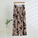Women's Wide Leg Home Pant Vintage Printed Sleepwear Pajama Pants For Women Cotton Rayon Spring Summer Pijama Trousers Female_ecoleips.com