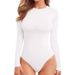 European And American Style Tight-Fitting Jumpsuit Women, Long-Sleeve Stretch Milk Silk Triangle Bodysuit For Sexy Women_ecoleips.com
