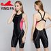 Yingfa Women's Professional Competition One Piece Swimsuit Shark Skin Waterproof Fabric Low Water Resistance Full Body Swimwear_ecoleips.com