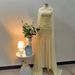 Women's Elegant Split-Slit Maxi Dress – Stretchy Polyester High-Waist Formal Gown With Belt (XS-XXXL, Yellow)_ecoleips.com